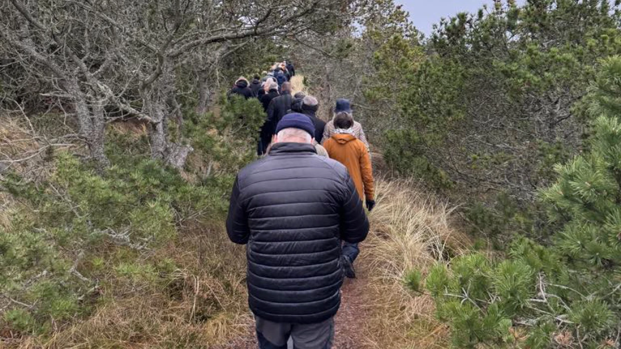 Fælles nytårsvandring til den tilsandede kirke