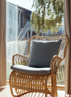 Hyggeafdeling i deluxe dobbeltværelse på Color Hotel Skagen