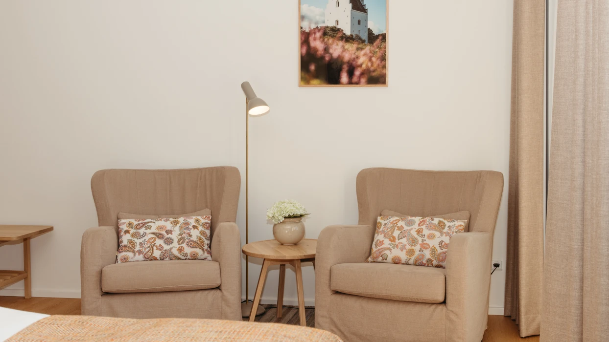 Deluxe superiorværelse med lækre stole fra italienske Marac