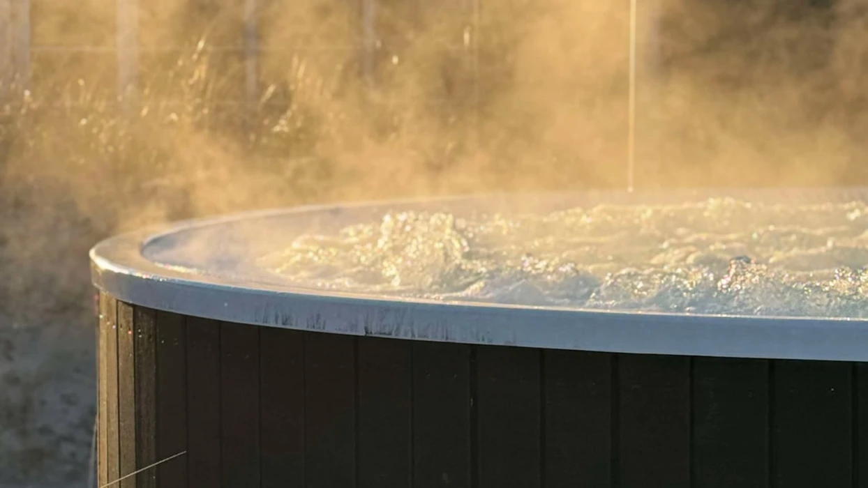 Spabad en vinterdag med sol på Color Hotel Skagen