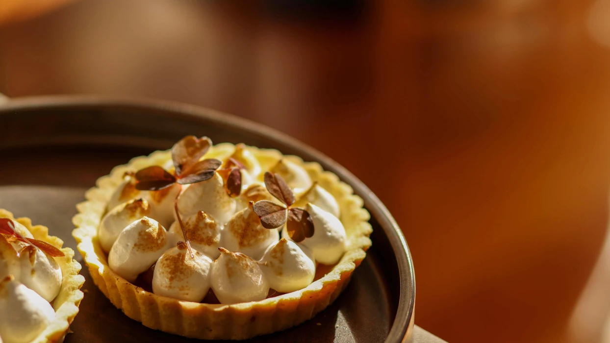 Lækkert dessert i Restaurant Holger