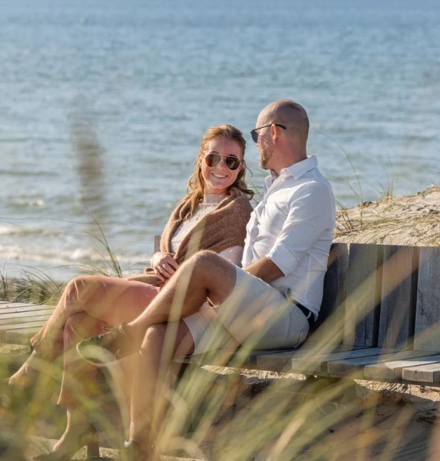 Par ved stranden i Skagen